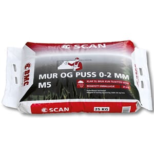 Mur & pussmørtel M5  0-2 25 kg