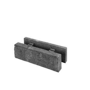 Forskalingsblokk m/splitt Gråmix 50x20x15 13,3 stk pr 60 pl