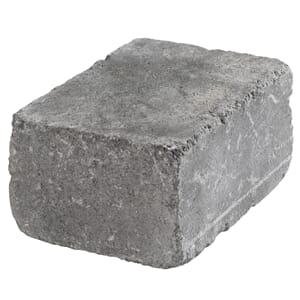 Kubbemur L 27,4x20,5x13,7 flammet Grå/koks (26,5stk pr kvm)