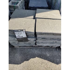 Oppdal Tråkkheller Mørk 40cm x 60cm råhugget (2,5-4cm)