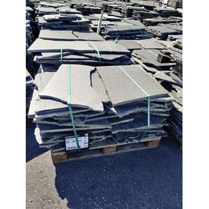 Oppdal Bruddskifer Mørk Mellomstore 2-3cm (Pris pr kvm)