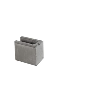 Forskalingsblokk 15cm halv m/ende