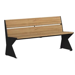 Tuva Time Benk 3-Seter m/Rygg RAL